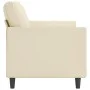 Sofá de 3 plazas de cuero sintético color crema 180 cm by , Sofas - Ref: Foro24-359339, Price: 243,39 €, Discount: %