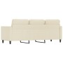 3-Sitzer-Sofa aus cremefarbenem Kunstleder, 180 cm von , Sofas - Ref: Foro24-359339, Preis: 246,20 €, Rabatt: %