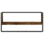 Wandregal mit Stange aus geräucherter Eiche 65x25x30 cm von , Regale und Regale - Ref: Foro24-836290, Preis: 20,91 €, Rabatt: %