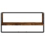 Wandregal mit Stange aus geräucherter Eiche 65x25x30 cm von , Regale und Regale - Ref: Foro24-836290, Preis: 21,18 €, Rabatt: %