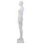 Maniquí de mujer completo base de vidrio blanco brillante 175cm