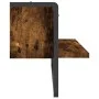 Wandregal mit Stange aus geräucherter Eiche 65x25x30 cm von , Regale und Regale - Ref: Foro24-836290, Preis: 20,91 €, Rabatt: %