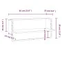 Wandregal mit Stange aus geräucherter Eiche 65x25x30 cm von , Regale und Regale - Ref: Foro24-836290, Preis: 20,91 €, Rabatt: %