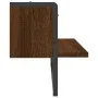Estante de pared con barra marrón roble 65x25x30 cm by , Shelves and shelves - Ref: Foro24-836292, Price: 21,50 €, Discount: %