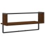 Wandregal mit brauner Eichenstange 65x25x30 cm von , Regale und Regale - Ref: Foro24-836292, Preis: 21,79 €, Rabatt: %
