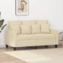 Zweisitziges cremefarbenes Stoffsofa, 120 cm. von , Sofas - Ref: Foro24-359261, Preis: 220,20 €, Rabatt: %