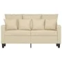 Zweisitziges cremefarbenes Stoffsofa, 120 cm. von , Sofas - Ref: Foro24-359261, Preis: 220,20 €, Rabatt: %