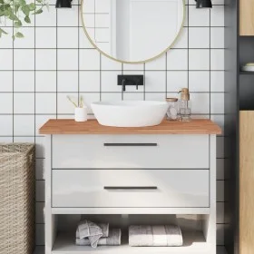 Encimera de baño madera maciza de haya 100x50x2,5 cm by , Countertops - Ref: Foro24-356002, Price: 84,10 €, Discount: %