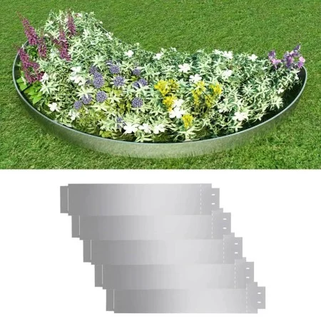 Rasenzäune 5 Stück verzinkter Stahl 100x20 cm von vidaXL, Garteneinfassung und Einfassung - Ref: Foro24-142668, Preis: 34,87 ...