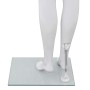 Maniquí de mujer completo base de vidrio blanco brillante 175cm