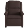 Sillón reclinable de tela marrón oscuro by , Armchairs - Ref: Foro24-371756, Price: 192,16 €, Discount: %