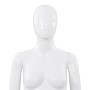 Maniquí de mujer completo base de vidrio blanco brillante 175cm