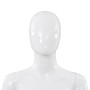 Maniquí de mujer completo base de vidrio blanco brillante 175cm