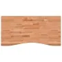 Massives Buchenholz-Schreibtischbrett 100x(45-50)x2,5 cm von , Schreibtischzubehör und Produkte - Ref: Foro24-356054, Preis: ...