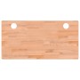 Tablero de escritorio madera maciza de haya 110x55x1,5 cm de , Accesorios y productos para escritorios - Ref: Foro24-356080, ...