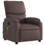 Sillón de masaje reclinable cuero sintético marrón by , Armchairs - Ref: Foro24-373443, Price: 274,42 €, Discount: %