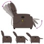 Sillón de masaje reclinable cuero sintético marrón by , Armchairs - Ref: Foro24-373443, Price: 274,42 €, Discount: %