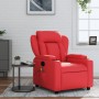 Sillón de masaje reclinable cuero sintético rojo de , Sillones - Ref: Foro24-372439, Precio: 258,38 €