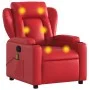 Sillón de masaje reclinable cuero sintético rojo by , Armchairs - Ref: Foro24-372439, Price: 252,60 €, Discount: %