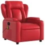 Sillón de masaje reclinable cuero sintético rojo by , Armchairs - Ref: Foro24-372439, Price: 252,60 €, Discount: %