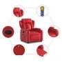 Sillón de masaje reclinable cuero sintético rojo by , Armchairs - Ref: Foro24-372439, Price: 252,60 €, Discount: %