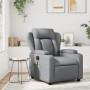 Sillón reclinable de cuero sintético gris by , Armchairs - Ref: Foro24-372430, Price: 205,24 €, Discount: %