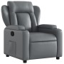 Sillón reclinable de cuero sintético gris by , Armchairs - Ref: Foro24-372430, Price: 205,24 €, Discount: %