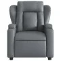Sillón reclinable de cuero sintético gris de , Sillones - Ref: Foro24-372430, Precio: 201,37 €, Descuento: %
