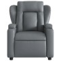 Sillón reclinable de cuero sintético gris by , Armchairs - Ref: Foro24-372430, Price: 205,24 €, Discount: %