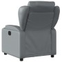 Sillón reclinable de cuero sintético gris by , Armchairs - Ref: Foro24-372430, Price: 205,24 €, Discount: %