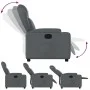 Sillón reclinable de cuero sintético gris de , Sillones - Ref: Foro24-372430, Precio: 201,37 €, Descuento: %