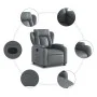 Graues Kunstleder-Sessel mit Liegefunktion von , Sessel - Ref: Foro24-372430, Preis: 201,51 €, Rabatt: %