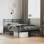 Bettgestell mit schwarzem Metallkopfteil 120x200 cm von , Betten und Lattenroste - Ref: Foro24-373689, Preis: 92,13 €, Rabatt: %