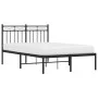 Bettgestell mit schwarzem Metallkopfteil 120x200 cm von , Betten und Lattenroste - Ref: Foro24-373689, Preis: 92,13 €, Rabatt: %