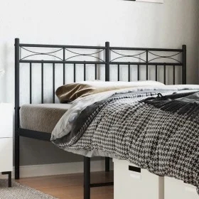Kopfteil aus schwarzem Metall, 140 cm von , Kopf- und Fußteile - Ref: Foro24-373724, Preis: 39,28 €, Rabatt: %