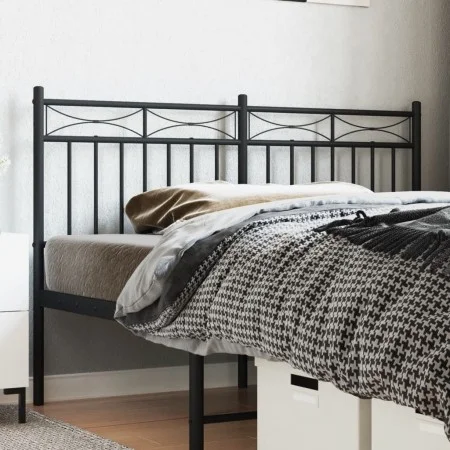 Kopfteil aus schwarzem Metall, 140 cm von , Kopf- und Fußteile - Ref: Foro24-373724, Preis: 39,28 €, Rabatt: %