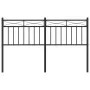 Black metal headboard 140 cm by , Headboards and footboards - Ref: Foro24-373724, Price: 39,28 €, Discount: %