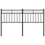 Kopfteil aus schwarzem Metall, 140 cm von , Kopf- und Fußteile - Ref: Foro24-373724, Preis: 40,03 €, Rabatt: %