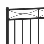 Kopfteil aus schwarzem Metall, 140 cm von , Kopf- und Fußteile - Ref: Foro24-373724, Preis: 39,28 €, Rabatt: %