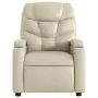Cremefarbener Kunstleder-Fernsehsessel von , Sessel - Ref: Foro24-372466, Preis: 222,68 €, Rabatt: %