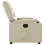 Cremefarbener Kunstleder-Fernsehsessel von , Sessel - Ref: Foro24-372466, Preis: 222,68 €, Rabatt: %