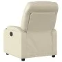 Cremefarbener Kunstleder-Fernsehsessel von , Sessel - Ref: Foro24-372466, Preis: 222,68 €, Rabatt: %