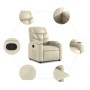 Cremefarbener Kunstleder-Fernsehsessel von , Sessel - Ref: Foro24-372466, Preis: 226,38 €, Rabatt: %