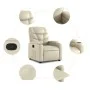 Cremefarbener Kunstleder-Fernsehsessel von , Sessel - Ref: Foro24-372466, Preis: 222,68 €, Rabatt: %