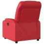 Sillón reclinable de cuero sintético rojo by , Armchairs - Ref: Foro24-372470, Price: 244,64 €, Discount: %