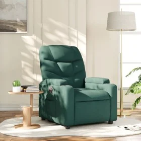 Sillón reclinable de tela verde oscuro by , Armchairs - Ref: Foro24-372447, Price: 198,45 €, Discount: %