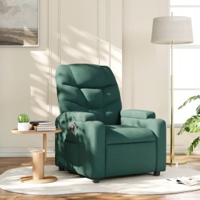 Sillón reclinable de tela verde oscuro de , Sillones - Ref: Foro24-372447, Precio: 202,78 €, Descuento: %