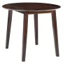 Brown MDF Round Drop Wing Table by vidaXL, Kitchen and dining tables - Ref: Foro24-245367, Price: 158,36 €, Discount: %