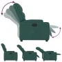 Dunkelgrüner Stoff-Liegesessel von , Sessel - Ref: Foro24-372447, Preis: 198,45 €, Rabatt: %