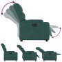 Dunkelgrüner Stoff-Liegesessel von , Sessel - Ref: Foro24-372447, Preis: 202,78 €, Rabatt: %